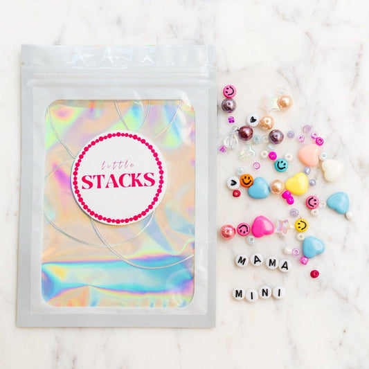 Little Stacks - Mama and Mini Stack Hot Pink Letters