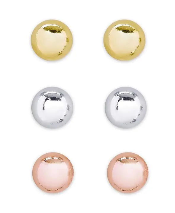 Lily Nily- Ball Stud Set in Sterling Silver