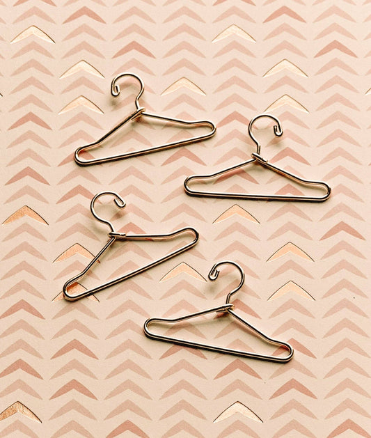 Macy Mae Dollhouse Designs - Dollhouse Gold Hanger Set of 4