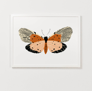 Clementine Kids - Pink Butterfly Art